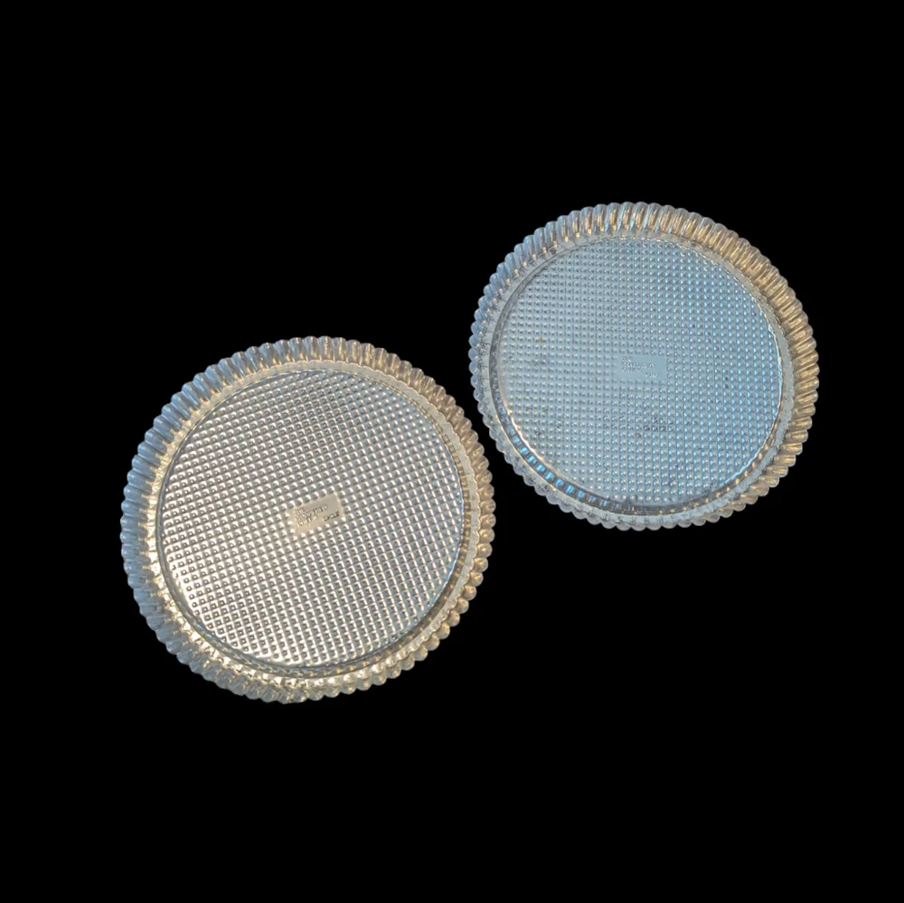 Vintage Retired 1996 Set of 2 The Pampered Chef Fluted Tart Flan Cake Quiche Pan